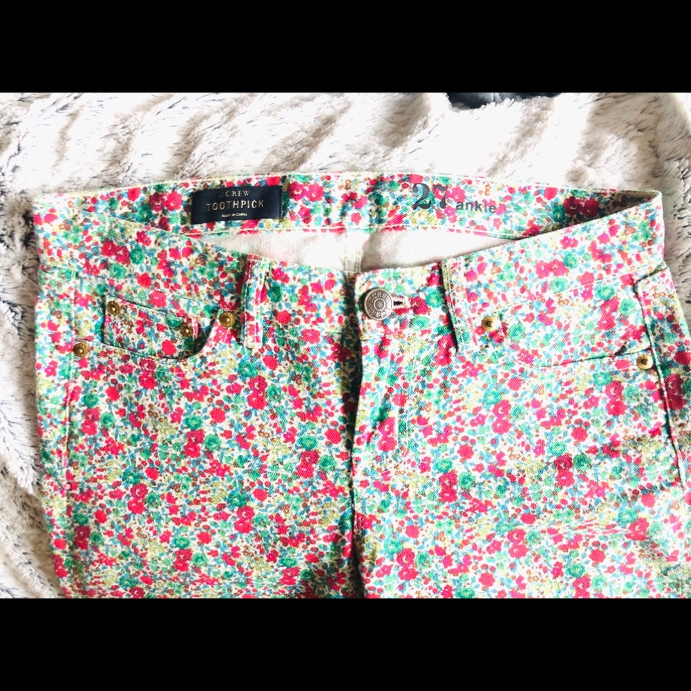 J.Crew Liberty toothpick Emma Georgina Jeans 27